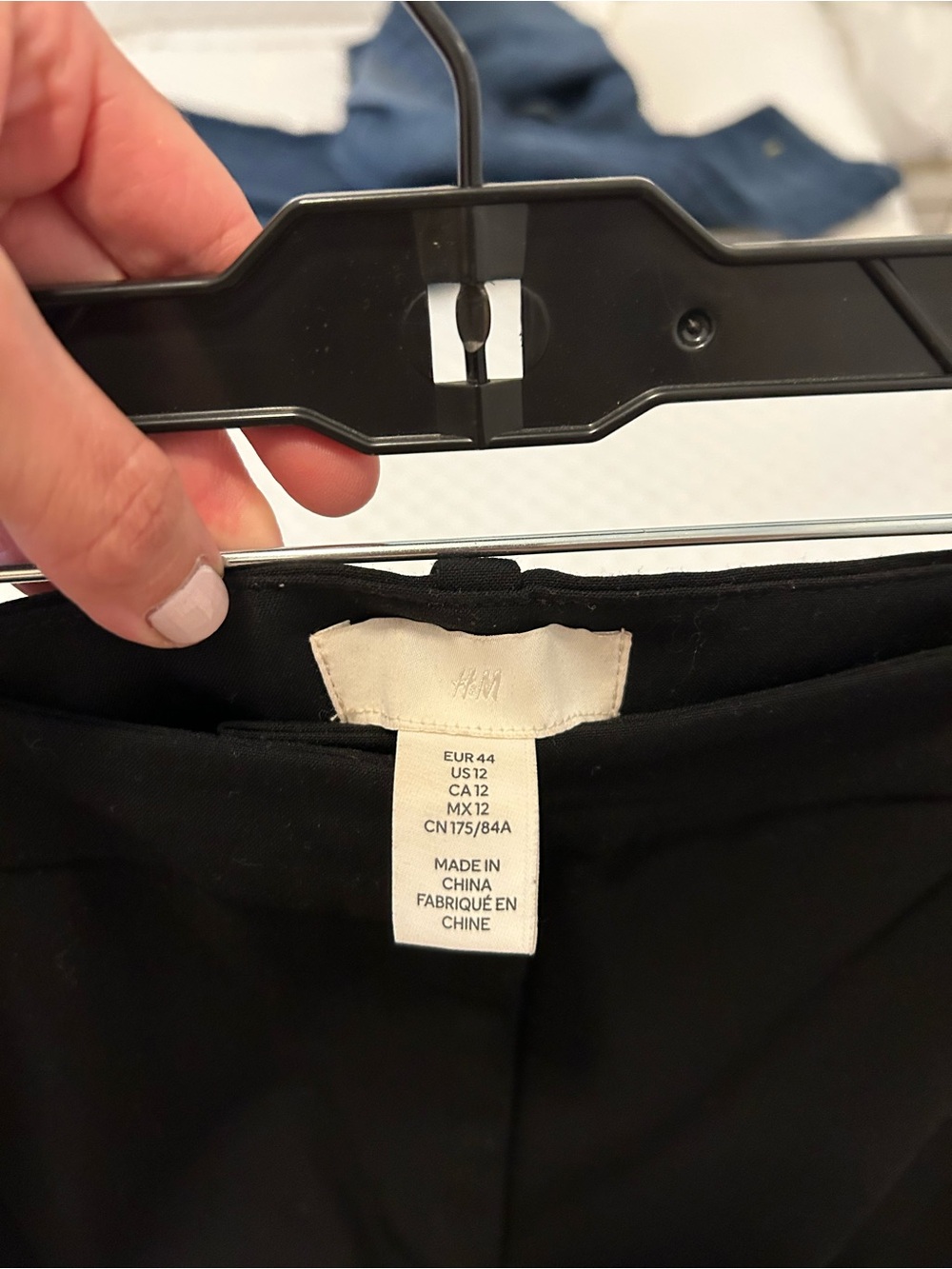 H&M Black Wide-Leg Women's Trousers - Picture 5 of 6